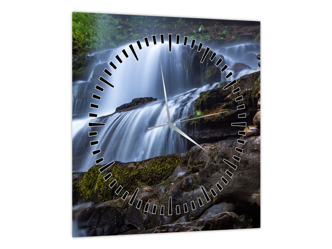 Obraz vodopádu (s hodinami) (V022642V3030C)