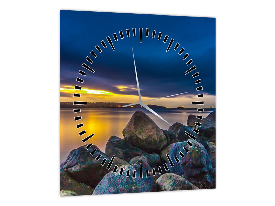 Obraz - Mraky nad vodou (s hodinami) (V022673V3030C)