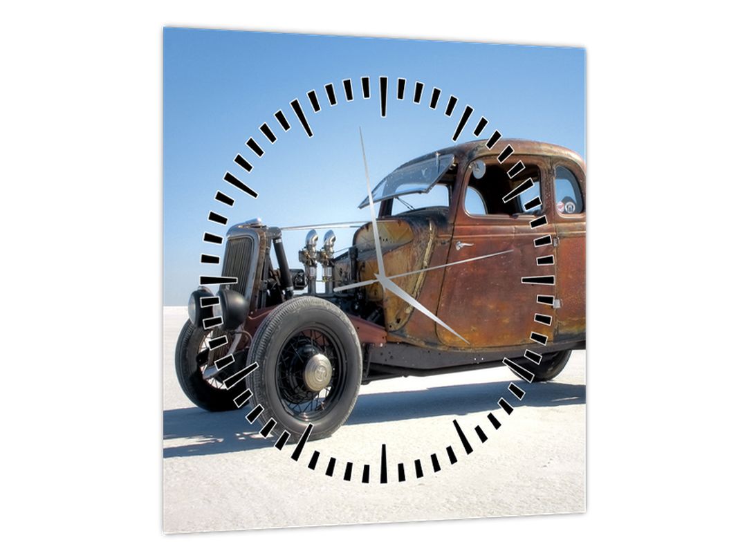 Tablou - Mașină în deșert (cu ceas) (V022686V3030C)