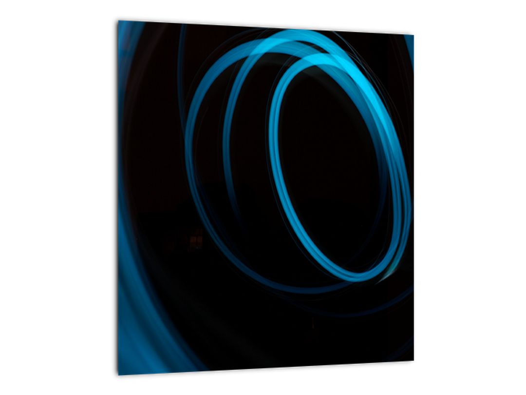 Skleněný obraz modré čáry (V020007V3030GD)