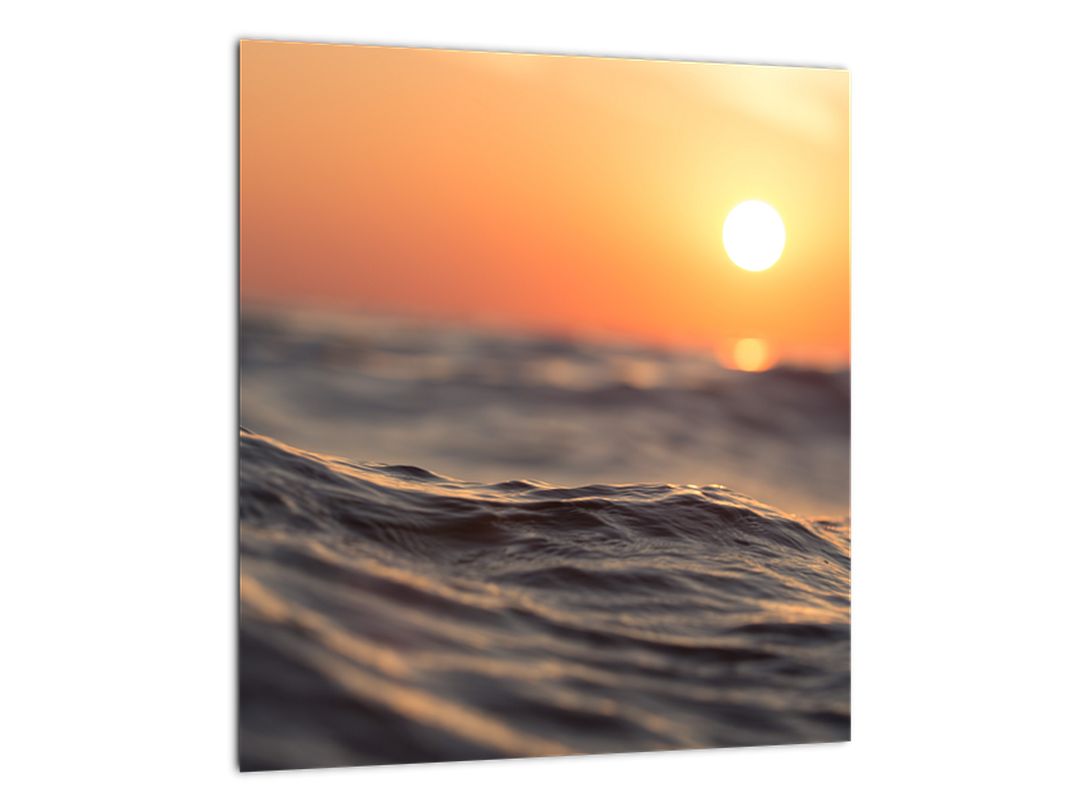 Skleněný obraz mořské vlnky (V020252V3030GD)