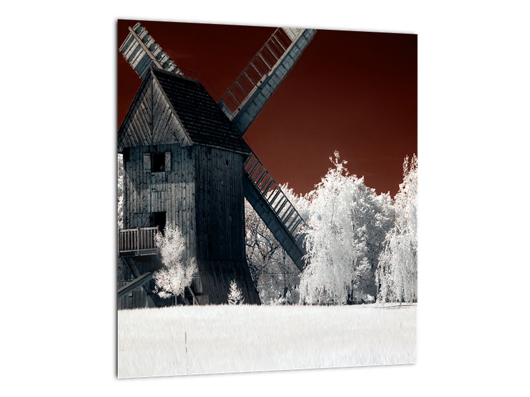 Skleněný obraz mlýna (V022317V3030GD)