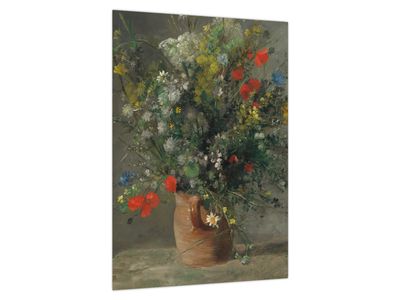 Bild auf Leinwand - Auguste Renoir,  Flowers in a Vase, Reproduktionen