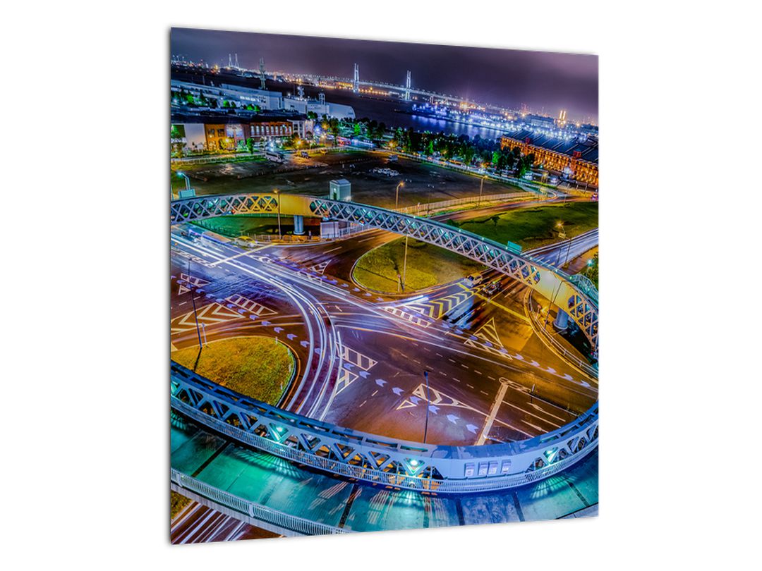 Obraz - panorama nočního města (V020639V4040)
