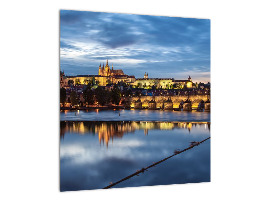 Obraz Pražského hradu a Karlova mostu (V020970V4040)