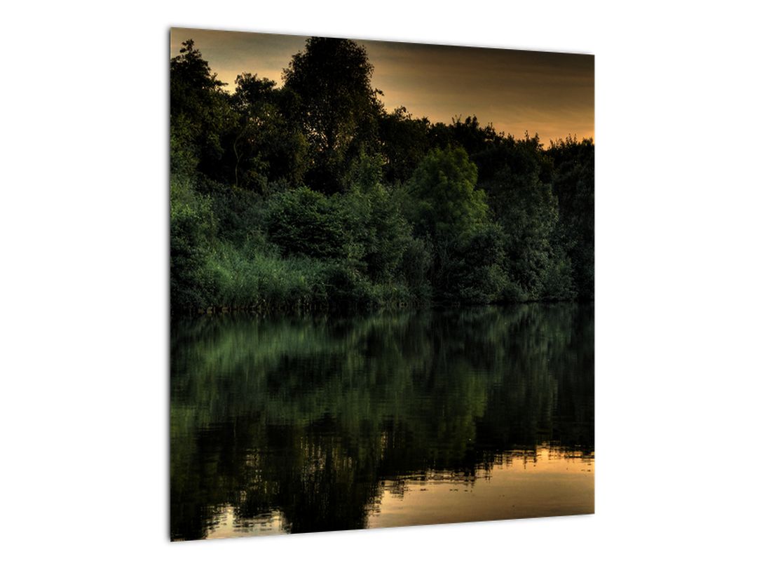 Obraz jezera u lesa (V020974V4040)