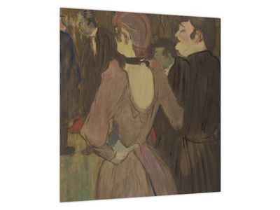 Bild auf Leinwand - Henri de Toulouse-Lautrec, La Goulue and Her Sister, Reproduktionen