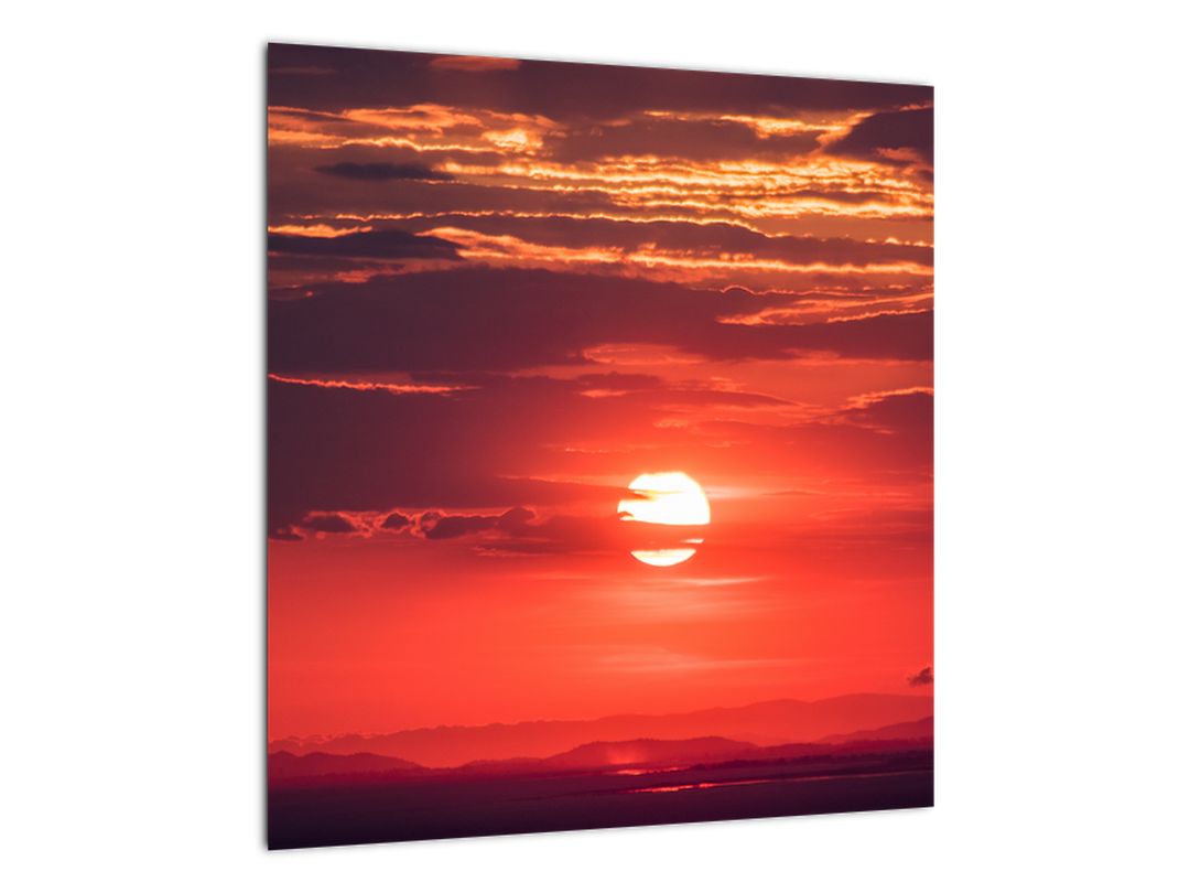Skleněný obraz barevného slunce (V020189V4040GD)