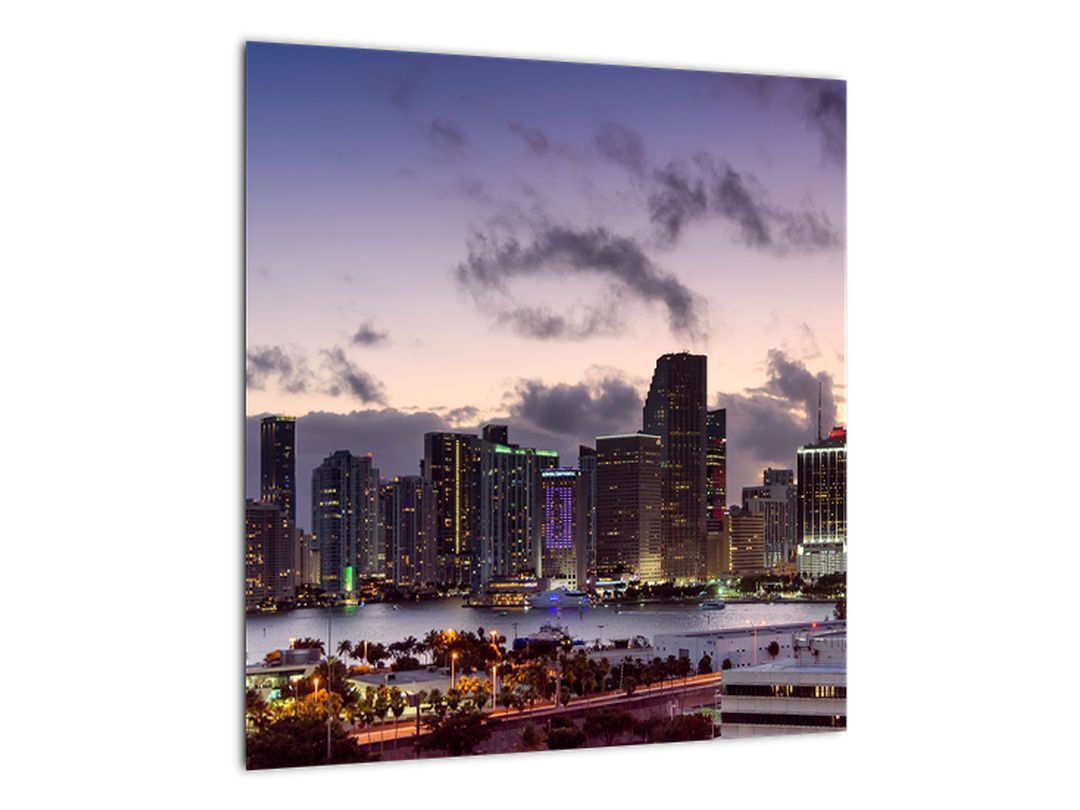Skleněný obraz - mrakodrapy velkoměsta (V020205V4040GD)