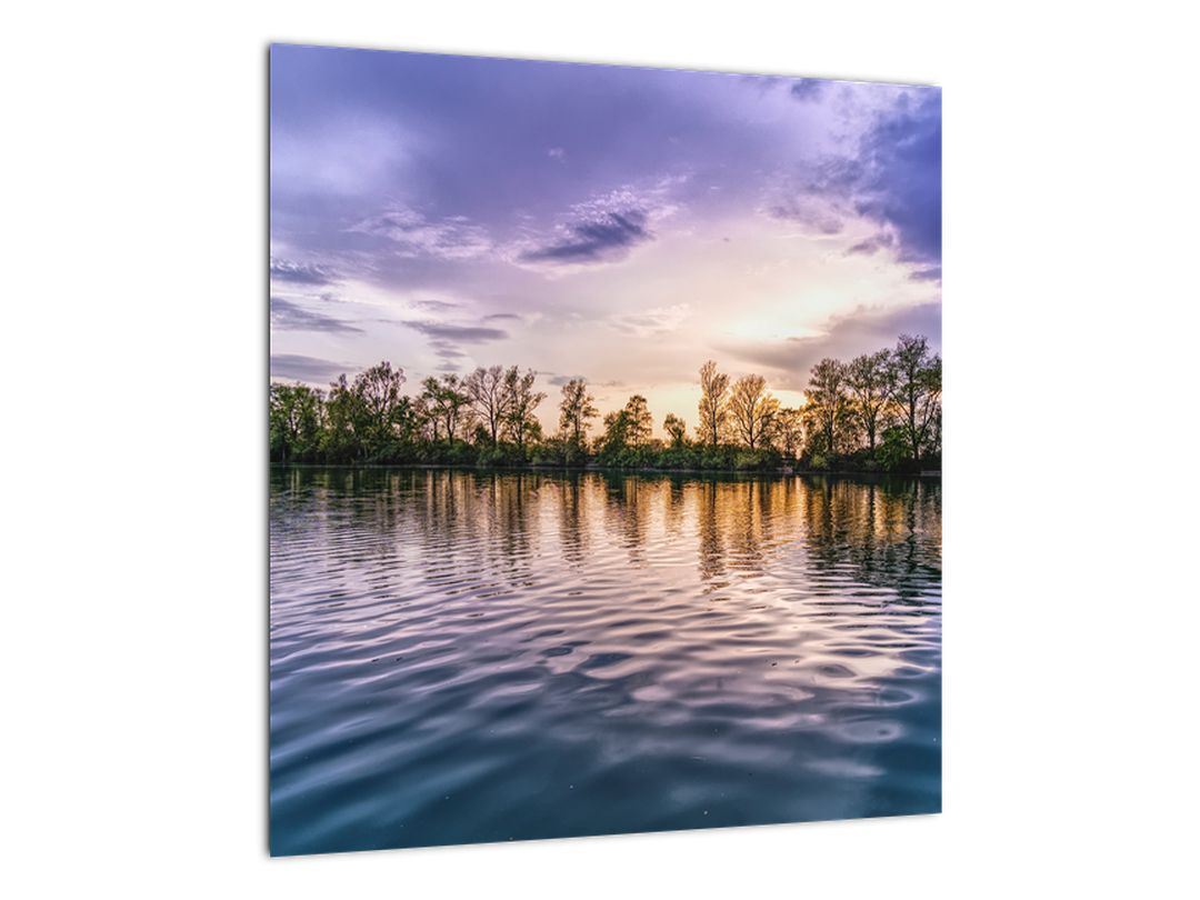 Skleněný obraz jezera (V020248V4040GD)