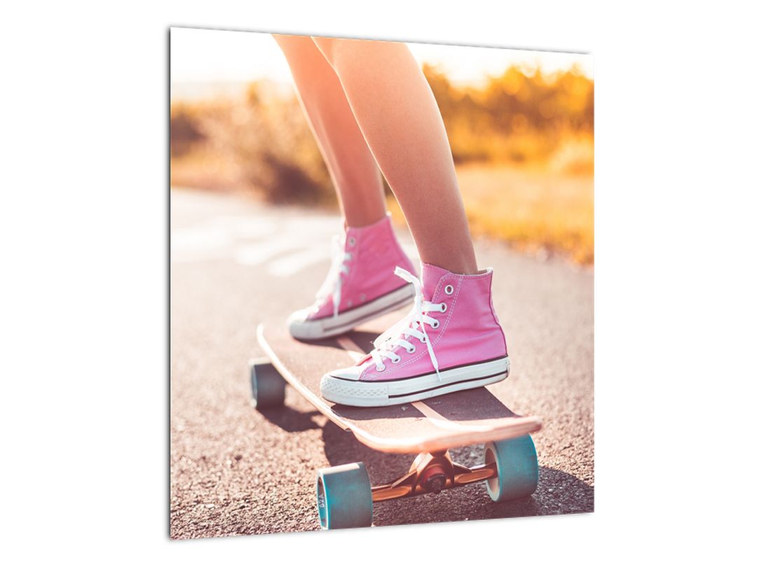 Skleněný obraz skateboardu (V020417V4040GD)