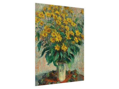 Bild auf Leinwand - Claude Monet, Jerusalem Artichoke Flowers, Reproduktionen