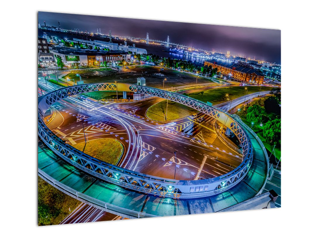 Obraz - panorama nočního města (V020639V7050)
