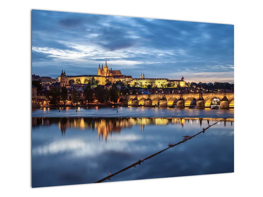 Obraz Pražského hradu a Karlova mostu (V020970V7050)