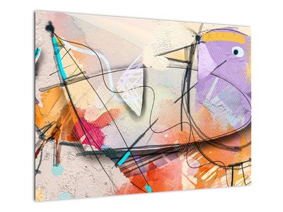 Obraz - Abstrakce, ptáček