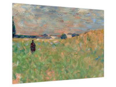 Schilderij - Georges Seurat, A Summer Landscape, reproducties