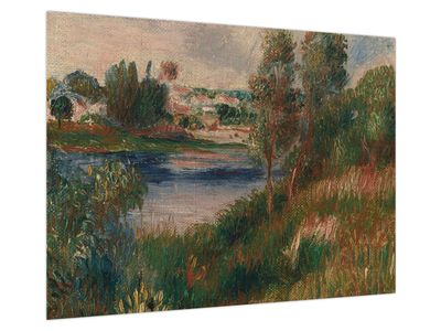 Bild auf Leinwand - Auguste Renoir, Landscape at Vetheuil, Reproduktionen