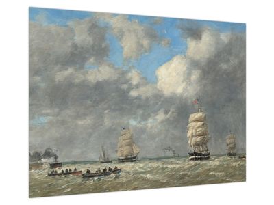 Bild auf Leinwand - Eugène Boudin, Le Havre, Reproduktionen