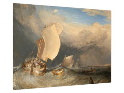 Obraz - William Turner, Fishing Boats with Hucksters Bargaining for Fish, reprodukcia