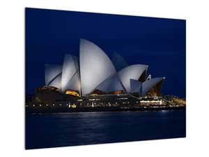 Skleněný obraz nočního Sydney
