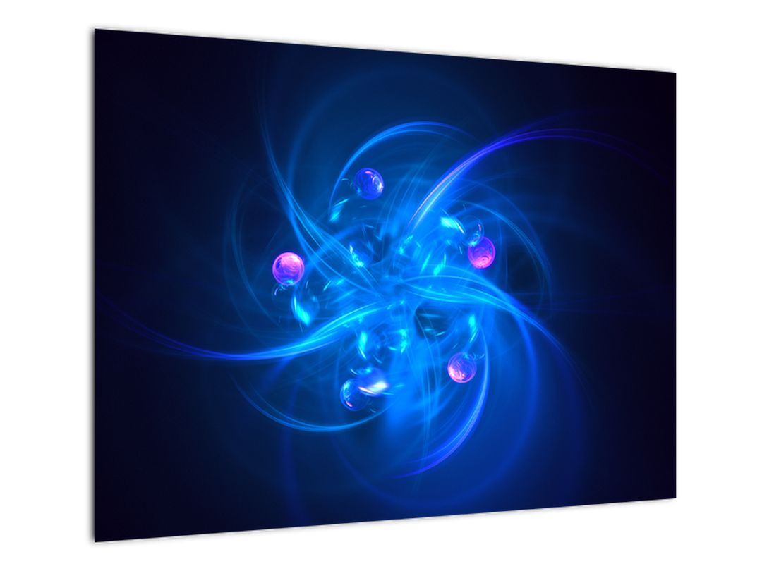 Moderní obraz modré abstrakce (V020137V7050GD)