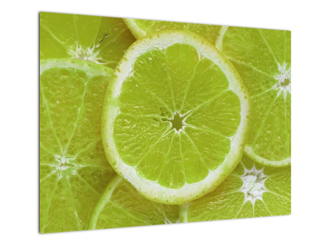 Skleněný obraz - citróny na řezu (V020164V7050GD)