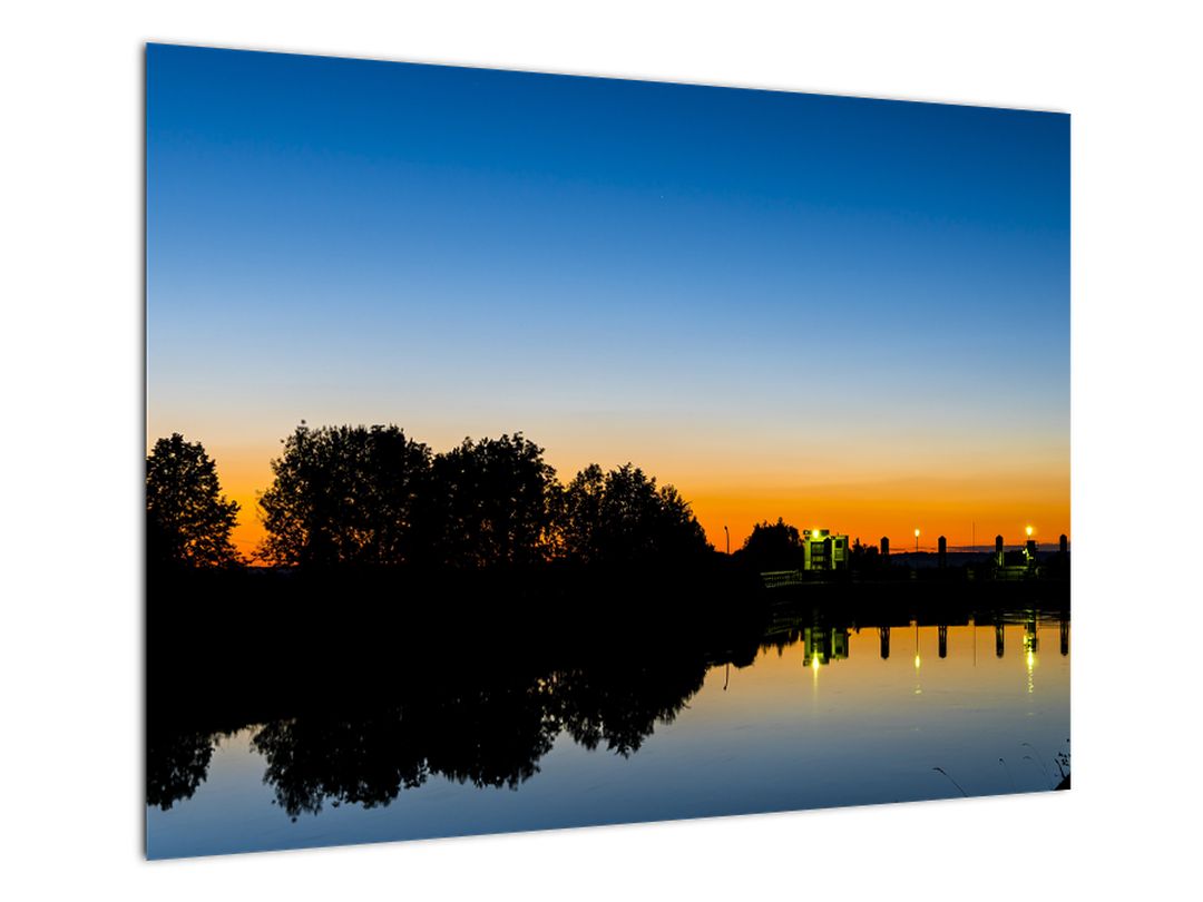 Skleněný obraz západu slunce (V020339V7050GD)