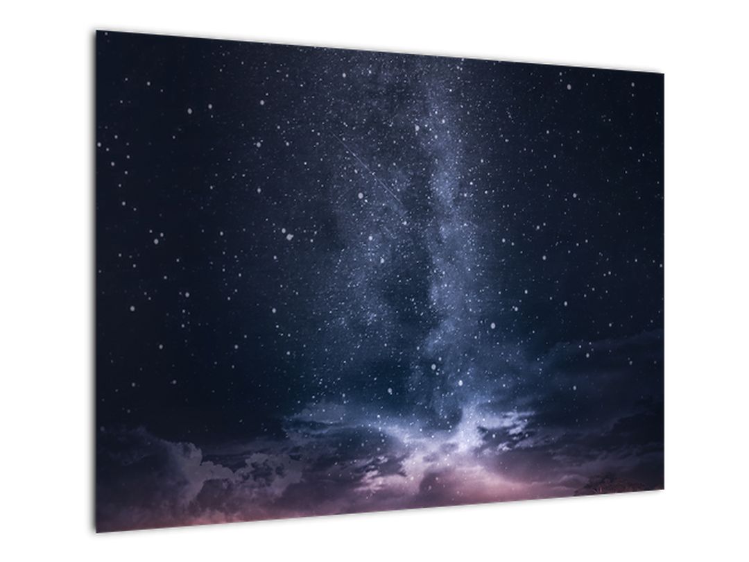 Skleněný obraz hvězdné oblohy (V020385V7050GD)