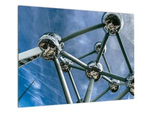 Obraz na szkle - Atomium w Brukseli