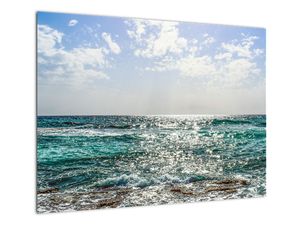Steklena slika morske gladine