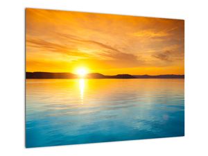 Sklenený obraz východu slnka (V021251V7050GD)