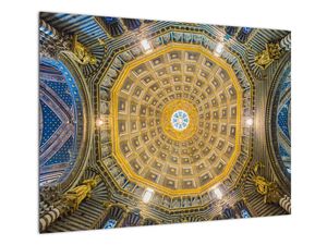 Staklena slika stropa crkve u Sieni