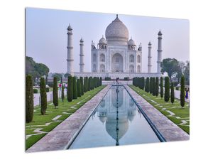 Obraz na szkle - Taj Mahal o wschodzie słońca