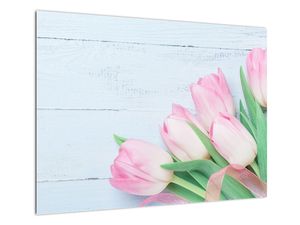 Skleněný obraz - Kytice tulipánů