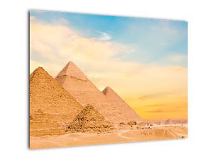 Staklena slika egipatskih piramida
