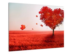 Steklena slika - Drevo ljubezni