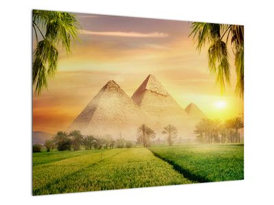 Sklenený obraz - Pyramídy