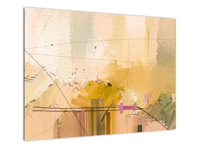 Staklena slika - Abstrakcija, oljna slika