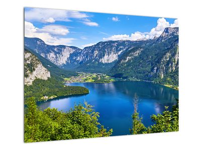 Obraz na szkle - Hallstätter See, Hallstatt, Austria