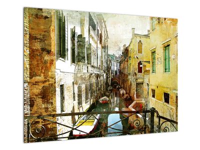 Staklena slika - Aleja v Benetkah