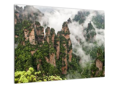 Skleněný obraz - Zhangjiajie National Park, Čína