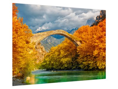 Glasbild - Konitsa-Brücke