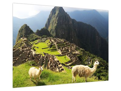 Tablou pe sticlă - Machu Picchu