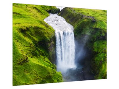 Obraz na szkle - Wodospad Skogafoss