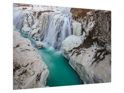 Tablou pe sticlă - Natura islandeză