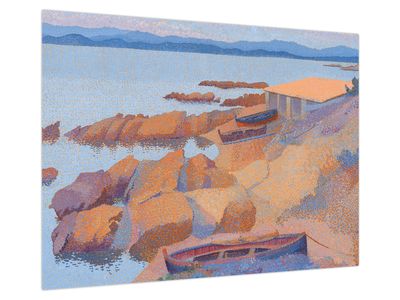 Obraz na szkle - Henri Edmond Cross, Calanque des Antibois, reprodukcje