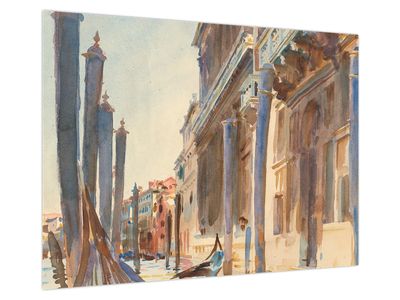 Obraz na szkle - John Singer Sargent, Gondola Moorings on the Grand Canal, reprodukcje