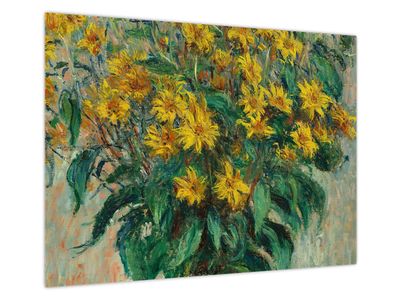 Obraz na szkle - Claude Monet, Jerusalem Artichoke Flowers, reprodukcje