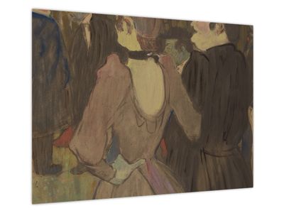 Obraz na szkle - Henri de Toulouse-Lautrec, La Goulue and Her Sister, reprodukcje