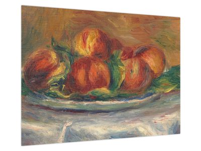 Obraz na szkle - Auguste Renoir, Peaches on a  Plate, reprodukcje